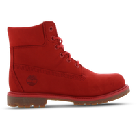 Red on sale timberlands footlocker