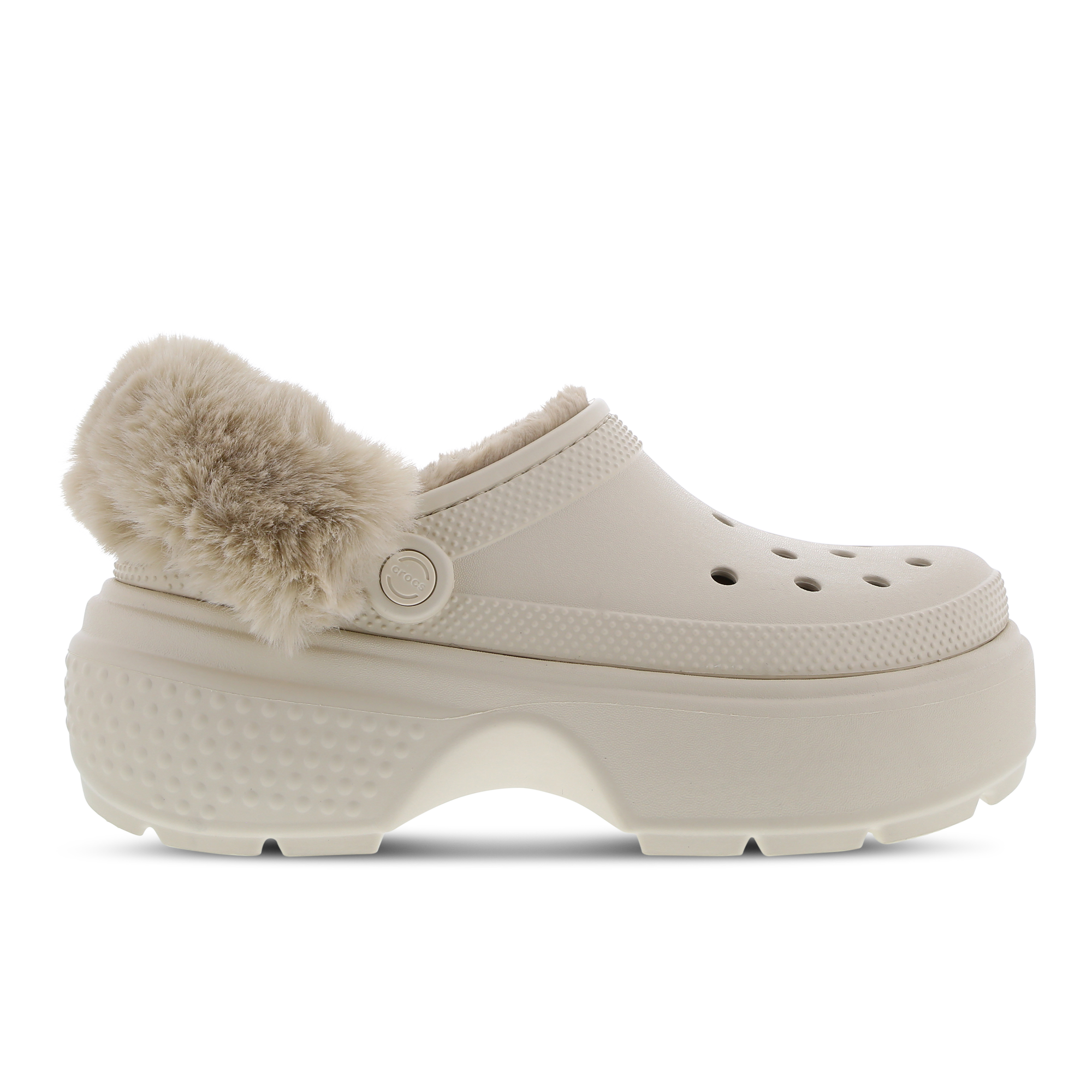 Crocs Elegante sandalen met sleehak en overdreven zolen Beige