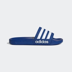 Women Flip-Flops and Sandals - adidas Adilette Shower Slides - Royal Blue-Cloud White-Royal Blue