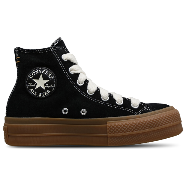 Converse Ctas Lift Platform High female Scarpe - Nero - Scamosciato - Foot Locker