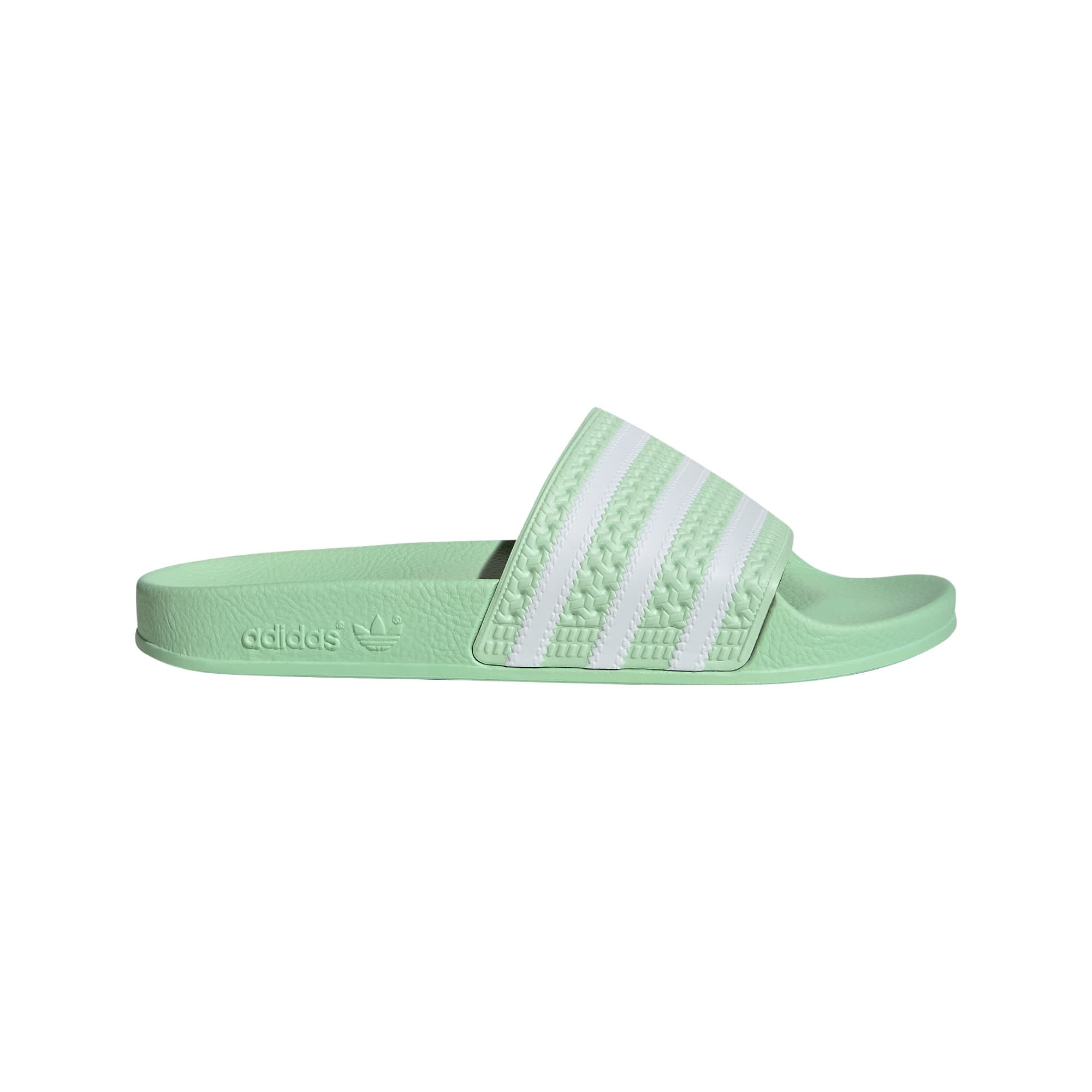 Adidas store slippers green