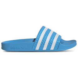 Women Flip-Flops and Sandals - adidas Adilette Slide - Semi Blue Burst-Cloud White-Semi Green Spark