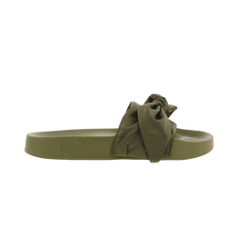 Women Flip-Flops and Sandals - Puma Bow Slide - Olive-Olive-Olive