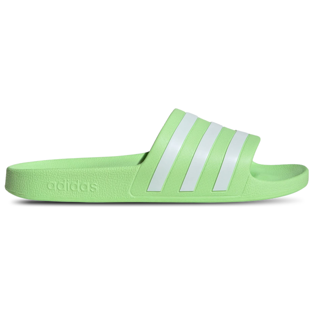 Adidas adilette Damen Flip-Flops und Sandalen - Grün - Größe: 47 1/3 - Netz/Synthetik - Foot Locker