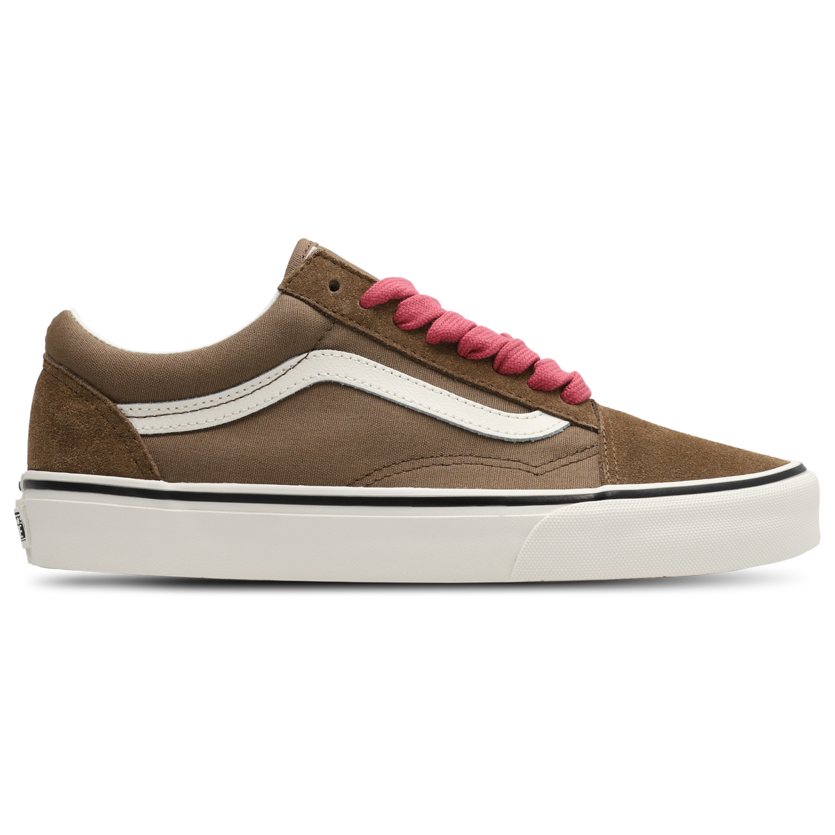 Baskets Vans Old Skool roses pour femme, vue de profil