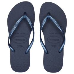 Damen Flip-Flops and Sandals - Havaianas Slim - Navy Blue-Navy Blue