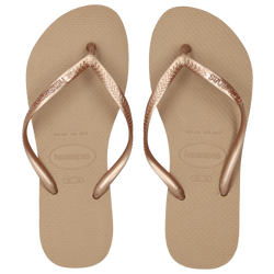 Femme Tongues et Sandales - Havaianas Slim - Rose Gold-Rose Gold