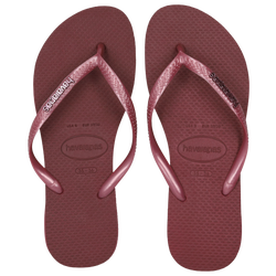 Damen Flip-Flops and Sandals - Havaianas Slim Logo Metallic - Amaranth-Amaranth