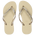 Havaianas Slim Logo Metallic - Femme Tongues et Sandales Sand Grey-Sand Grey