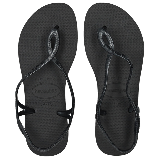 Luna Damen Flip-Flops und Sandalen - Schwarz - Größe 35/36 - Plastic/Polycarbonate Black 35/36