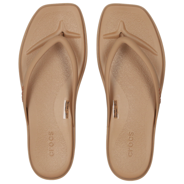 Crocs Miami Flip Women Flip-Flops and Sandals - Brown - Size 5 - Plastic/Polycarbonate
