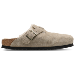 Women Flip-Flops and Sandals - Birkenstock Boston Shearling - Taupe-Taupe
