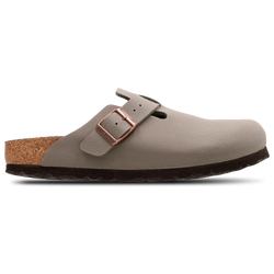 Women Flip-Flops and Sandals - Birkenstock Boston Suede - Stone-Stone