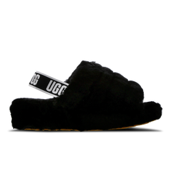 Women Shoes - UGG Fluff Yeah Slide - Black-Black