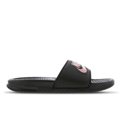 Femme Tongues et Sandales - Nike Benassi - Black-Rose Gold