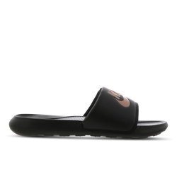 Women Flip-Flops and Sandals - Nike Victori - Black-Mtlc Red Bronze-Black