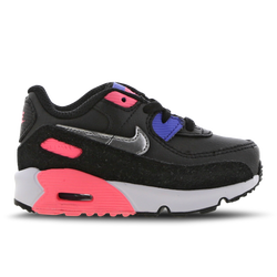 Baby Shoes - Nike Air Max 90 - Black-Metallic Silver-Sunset Pulse