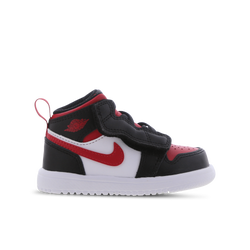 Baby Shoes - Jordan 1 Mid - Black-Fire Red-White