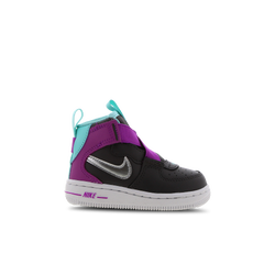 Baby Shoes - Nike Air Force 1 Highness - Thunder Grey-Metallic Silver-Violet