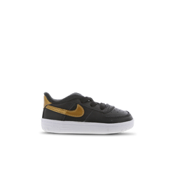 Baby Shoes - Nike Air Force 1 - Black-Gold