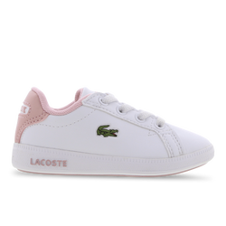 Baby Shoes - Lacoste Graduate - White-Light Pink