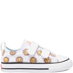 Baby Shoes - Converse Chuck Taylor All Star Ox - White-Citron Pulse-Chambray Blue