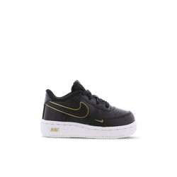 Bebes Chaussures - Nike Air Force 1 Low - Black-Black-Mtlc Gold