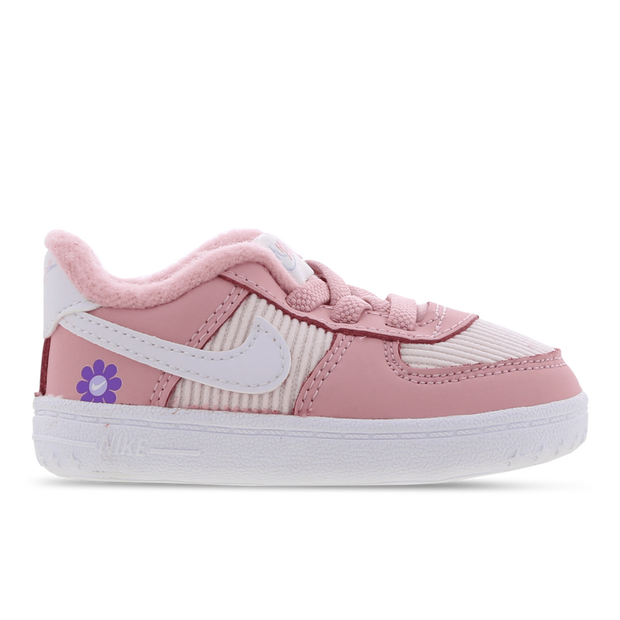 Nike Force 1 SE Crib-bootie til babyer - Pink - DB4078-600