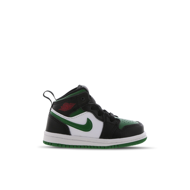 onderzeeër Gedwongen galerij Jordan 1 Mid Baby Schoenen Black Leer - Schoenen.nl