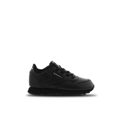 Baby Shoes - Reebok Classic Leather - Black-Black