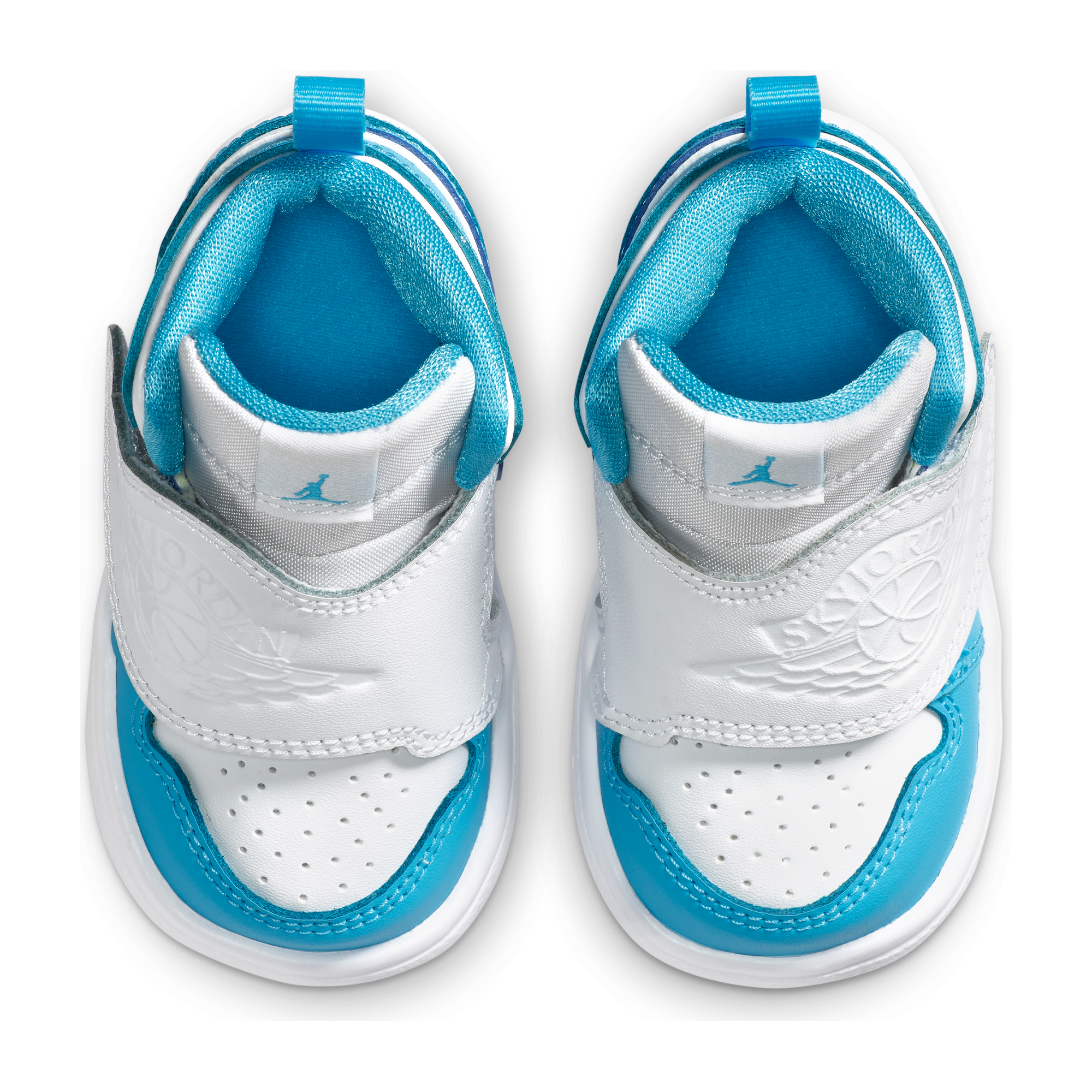 teal baby shoes