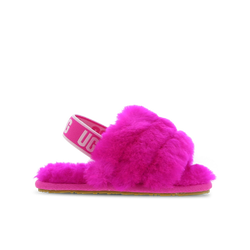 Baby Shoes - UGG Fluff Slide - Rock Rose-Rock Rose