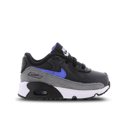 Neonati e piccoli Scarpe - Nike Air Max 90 Leather - Black-Medium Blue-Smoke Grey