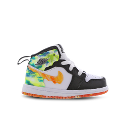 Baby Shoes - Jordan Aj1 Mid  Slim Vortex - Black-White-Team Orange
