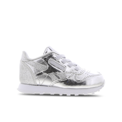 Baby Shoes - Reebok Classic Leather - Silver Met.-Silver Met.-Ftwr White