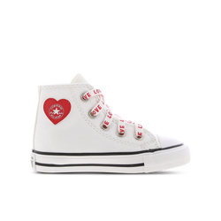 Baby Shoes - Converse Chuck Taylor All Star Hi Crafted With Love - Vintage White-University Red-Black