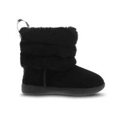 Baby Boots - UGG Mini Quilted Fluff - Black-Black