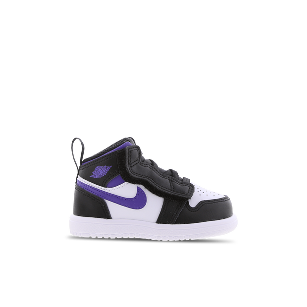 Jordan 1 Mid-sko til babyer/småbørn - Sort - AR6352-095