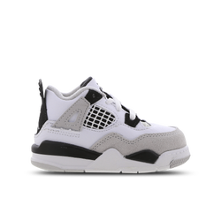 Infants Shoes - Jordan 4 Retro - White-Black-Neutral Grey