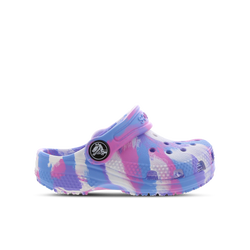 Bebes Chaussures - Crocs Clog Marble - White-Pink