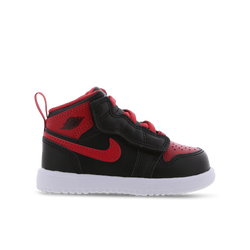 Baby Shoes - Jordan 1 Mid - Black-Fire Red-White