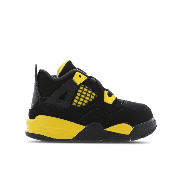 Air Jordan 4 Retro  Noir/jaune   - Bébé - - BQ7670-017