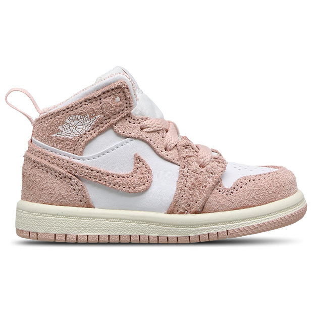 Jordan Aj1 Mid Unisex Shoes - White - Size: 9.5 - Leather - Foot Locker - FN7537-161