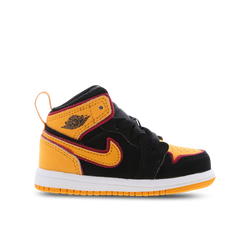 Baby Schuhe - Jordan Aj1 Mid - Black-Vivid Orange-Cardinal Red