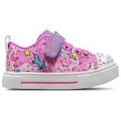 Bebes Chaussures - Skechers Twinkle Sparks - Pink Textile-Multi Trim