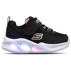 Baby Schuhe - Skechers Sola Glow - Black Mesh-Trim