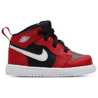 Jordan 1 mid red and white best sale