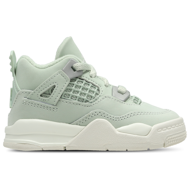 Jordan Retro 4 Unisex Shoes - Green - Size: 4.5 - Leather - Foot Locker - HV4384-003