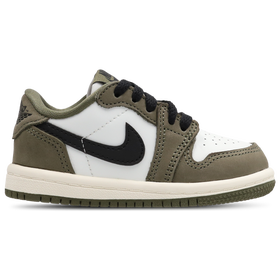 Aj1 Retro Low Og - Baby - Med Olive / Black / Summit White