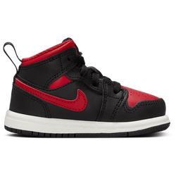 Baby Shoes - Jordan Aj1 Mid - Black-Varsity Red-Varsity Red